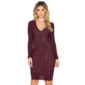 Torn Ronny Kobo Jewel Pointelle Dress Red XS NWT